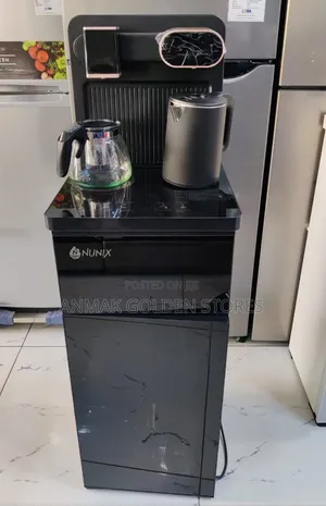Black and Silver Nunix A1C Bottom Load Hot and Cold Water Dispenser