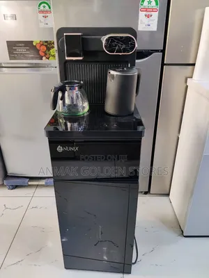 Black and Silver Nunix A1C Bottom Load Hot and Cold Water Dispenser