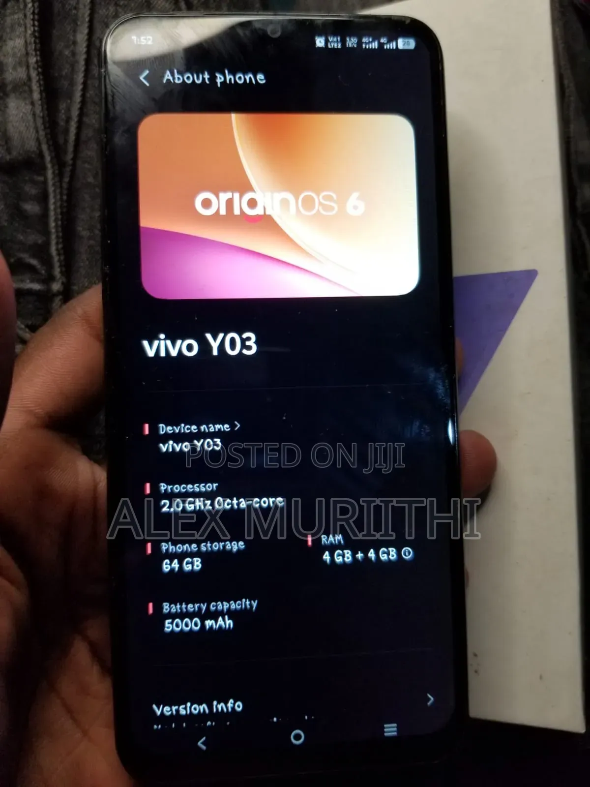 Vivo Y03 64 GB Black