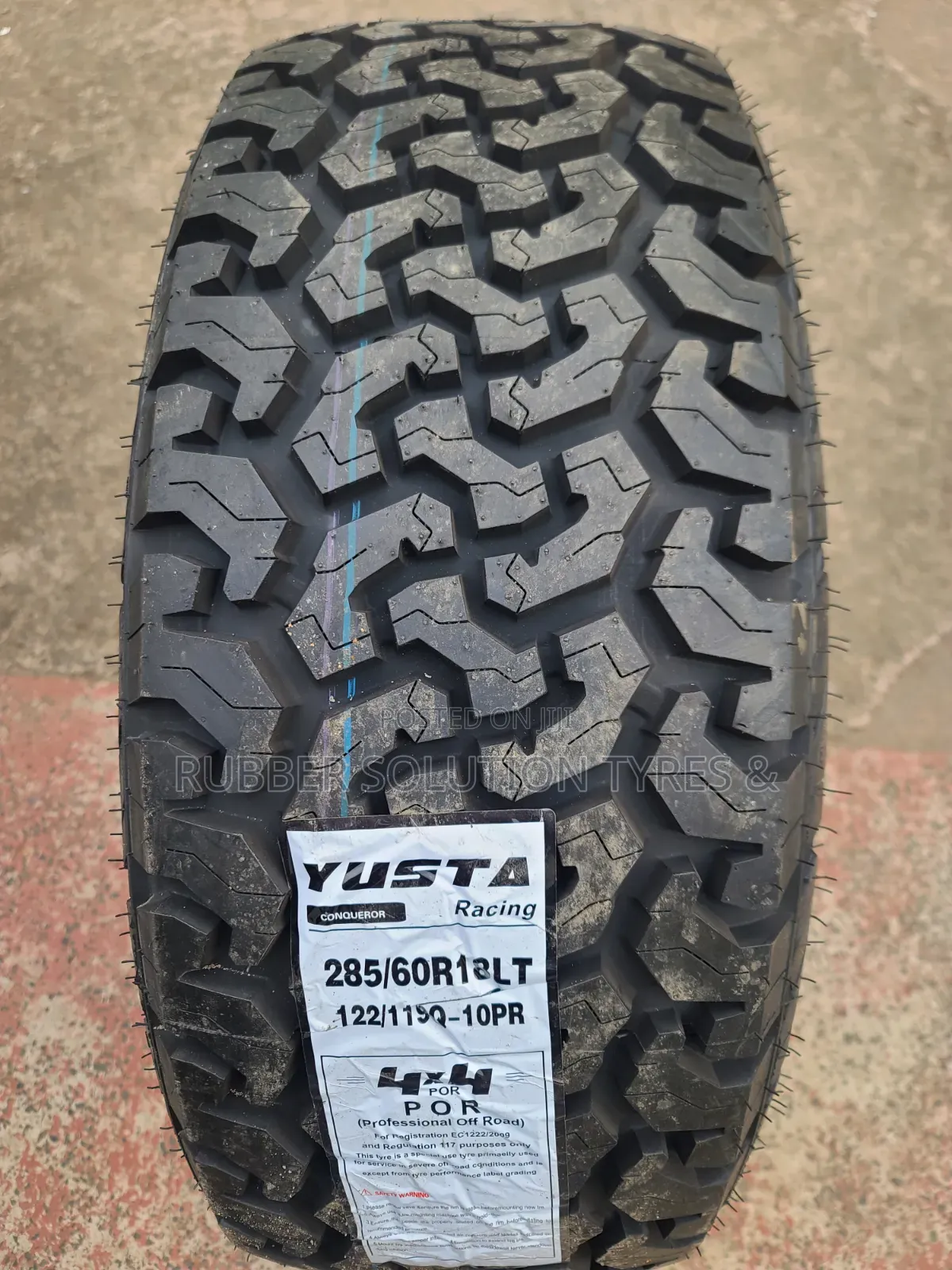 285 /60 R18 YUSTA TYRES LT10PR 4X4Por All-Terrain