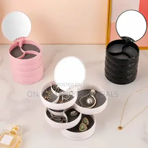 Diamond Pattern Rotating Makeup Organizer/Jewellery Organizer