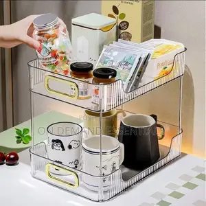 2 Layer Jewelry Holder Cosmetics Vanity Tray