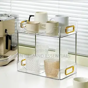 2 Layer Jewelry Holder Cosmetics Vanity Tray