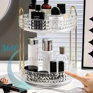 360° Rotating Makeup Storage Rack Multi-Layer Organizer