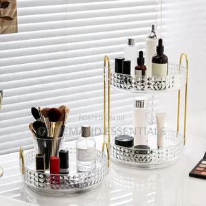 360° Rotating Makeup Storage Rack Multi-Layer Organizer