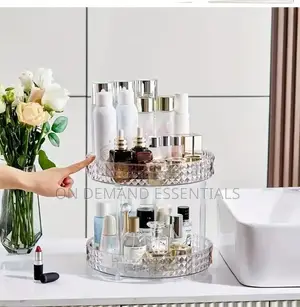 2-Tier Diamond Pattern Rotating Lazy Susan