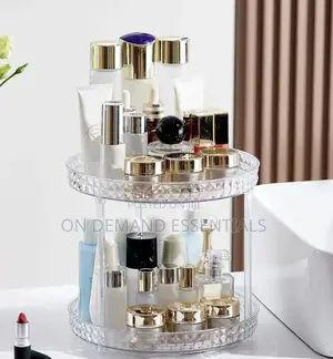 2-Tier Diamond Pattern Rotating Lazy Susan