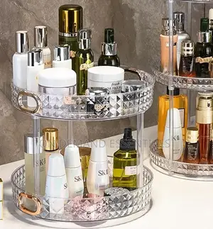 2-Tier Diamond Pattern Rotating Lazy Susan