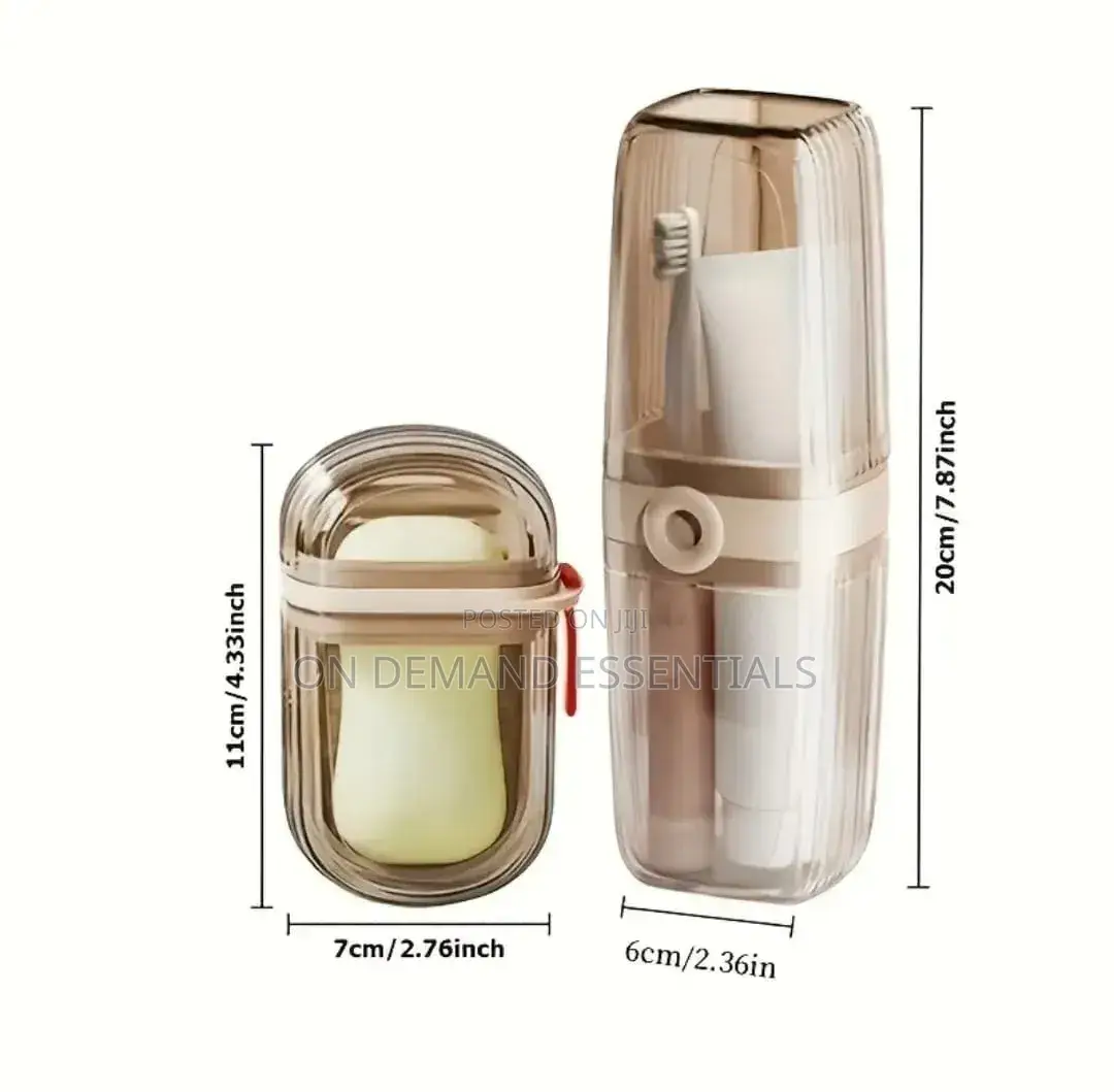 Portable Travel Soap Box and Toothbrush Holder Set