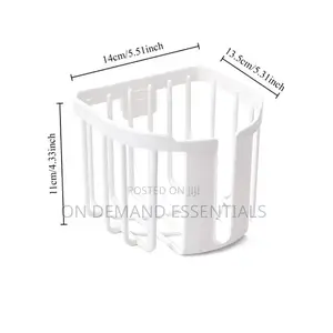 Punch-Free Toilet Paper Holder Shelf Bathroom Kitchen Tissue Box