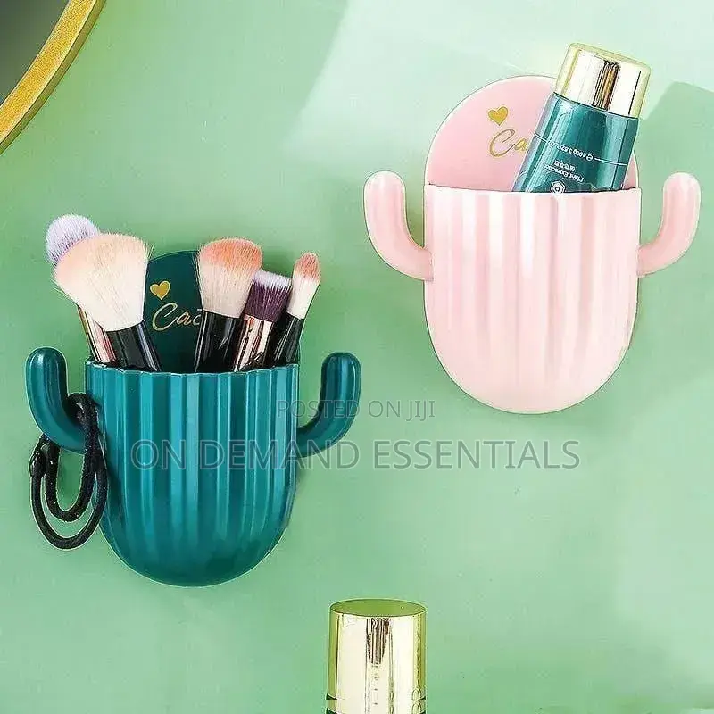 Multipurpose Self-Adhesive Cactus Storage Rack Kitchen Bathroom