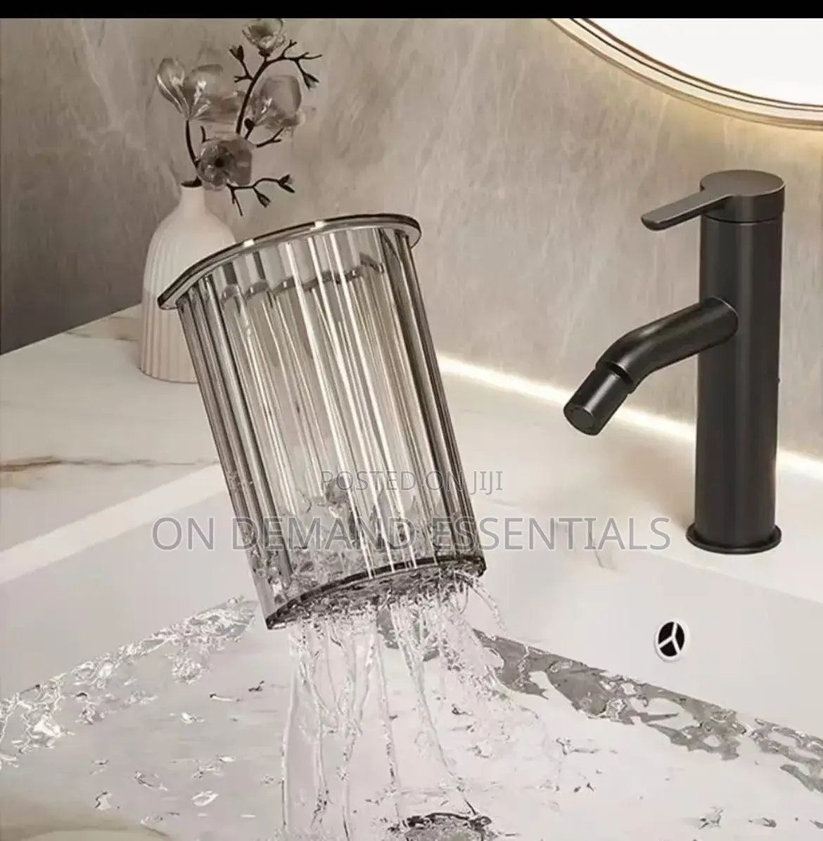 Wall Mount Toothbrush Holder Bathroom Organizer