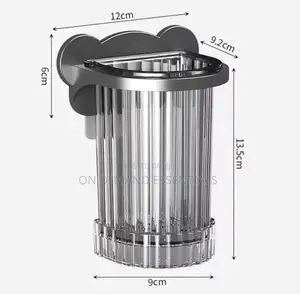 Wall Mount Toothbrush Holder Bathroom Organizer