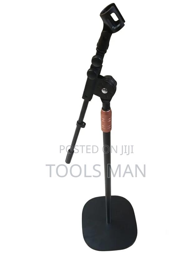 Adjustable Desktop Microphone Boom Arm Stand With Weighted Base.