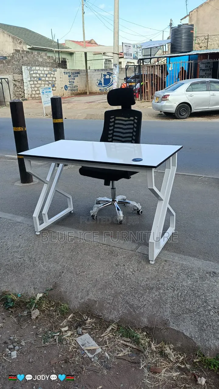 Home Office Desk With Swivel Adjustable Chair