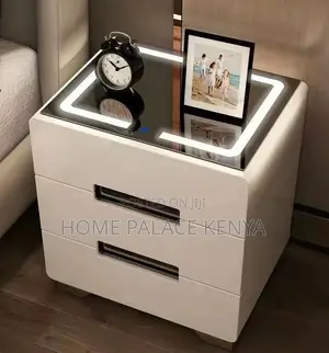 Nightstand: NovaSmart Bedside Cabinet With LED Wireless Charging