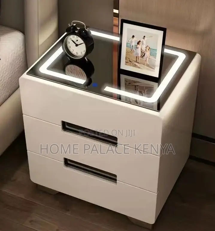 Nightstand: NovaSmart Bedside Cabinet With LED Wireless Charging