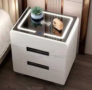 Nightstand: NovaSmart Bedside Cabinet With LED Wireless Charging