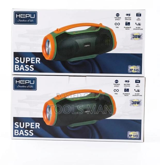 HEPU HP-S45 30W Super Bass Portable Bluetooth Speaker.
