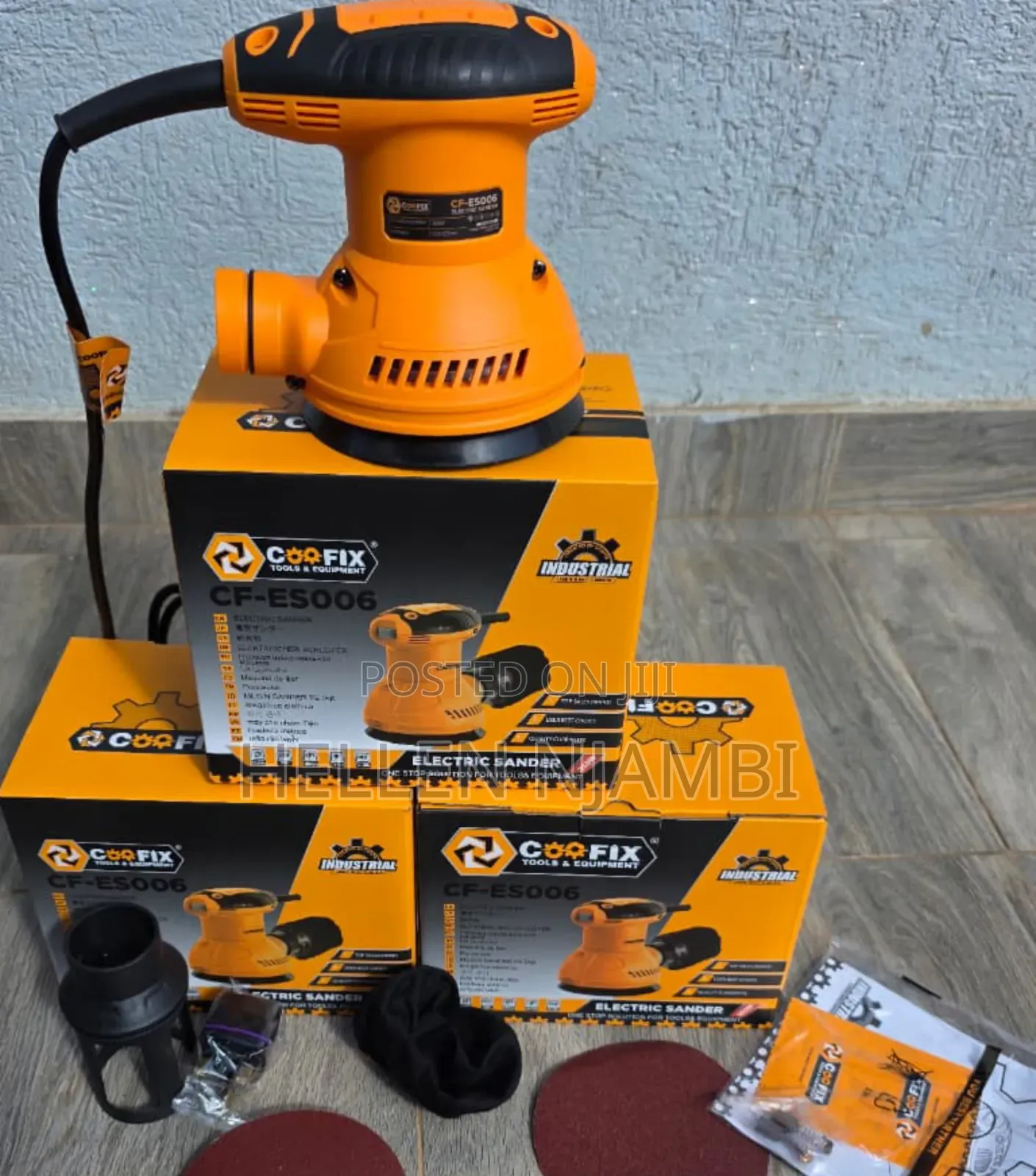 COOFIX 350W Electric Orbital Sander With Dust Collection Bag
