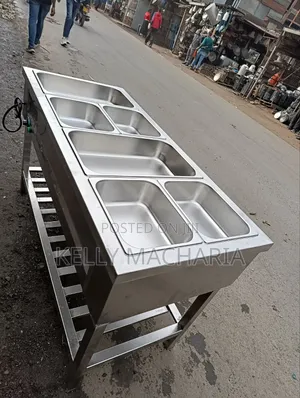 Modernized Stainless Steel Food Warmers and Display