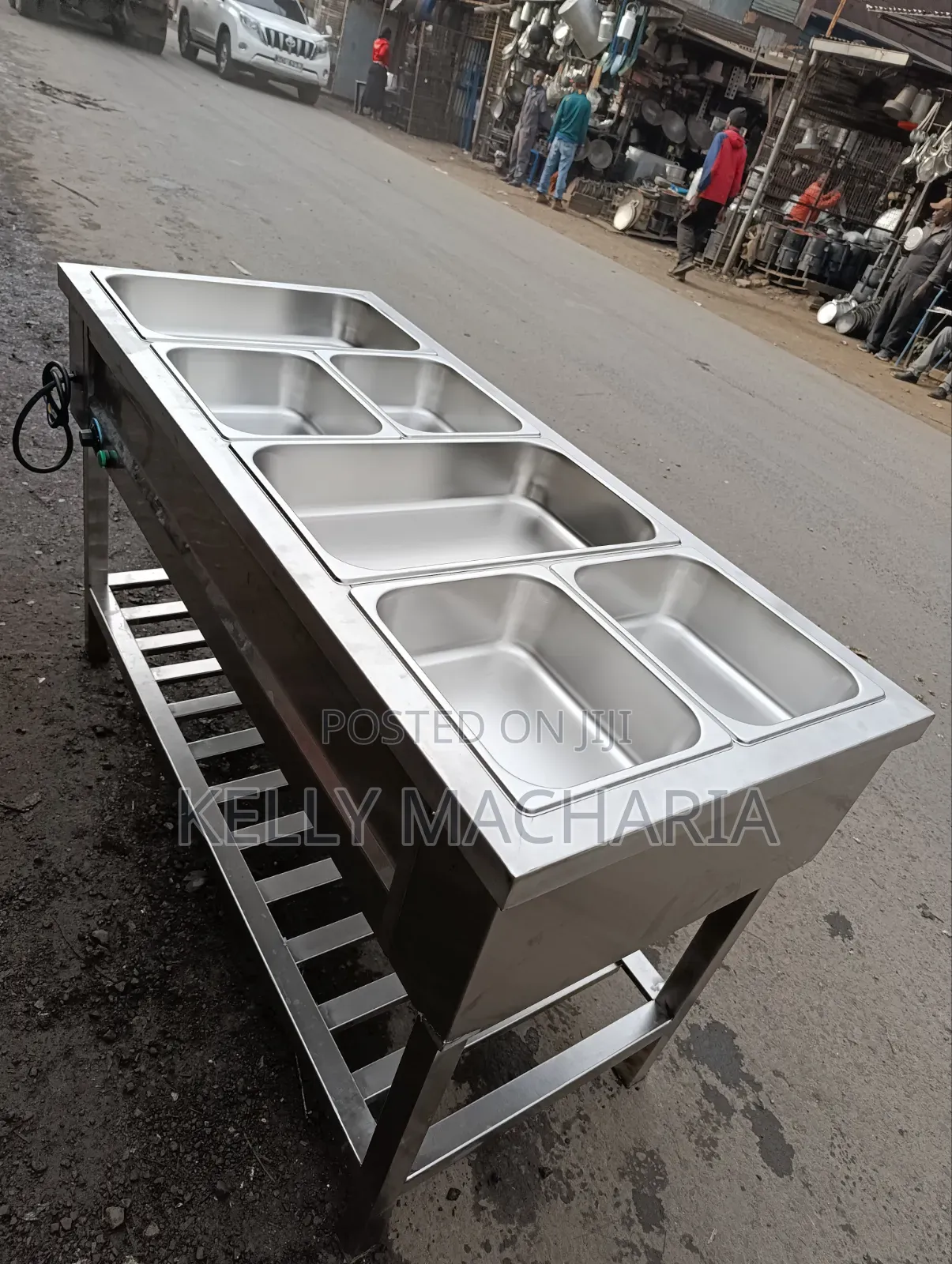 Modernized Stainless Steel Food Warmers and Display