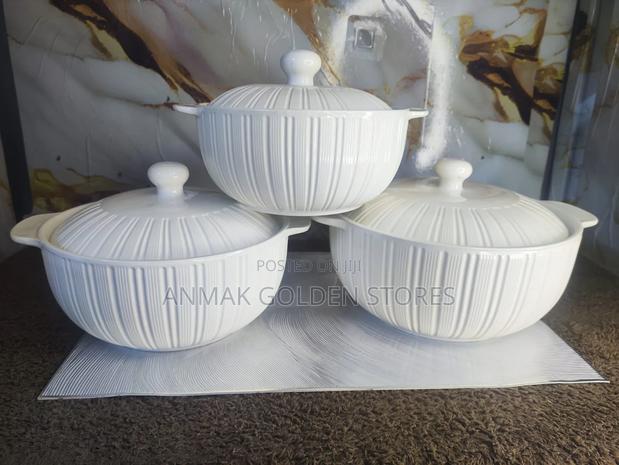 3pcs Ceramic Serving Pot