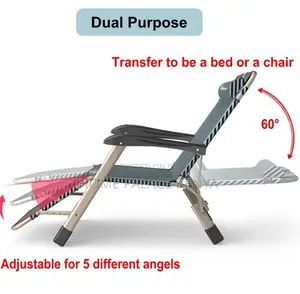 Foldable Lounger: Dual Purpose Convertible Chair to Bed Lounger