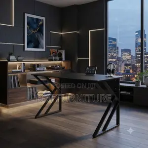Office Desk;Black Style Home Office Working Computer Study Desk