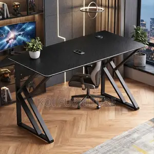 Office Desk;Black Style Home Office Working Computer Study Desk