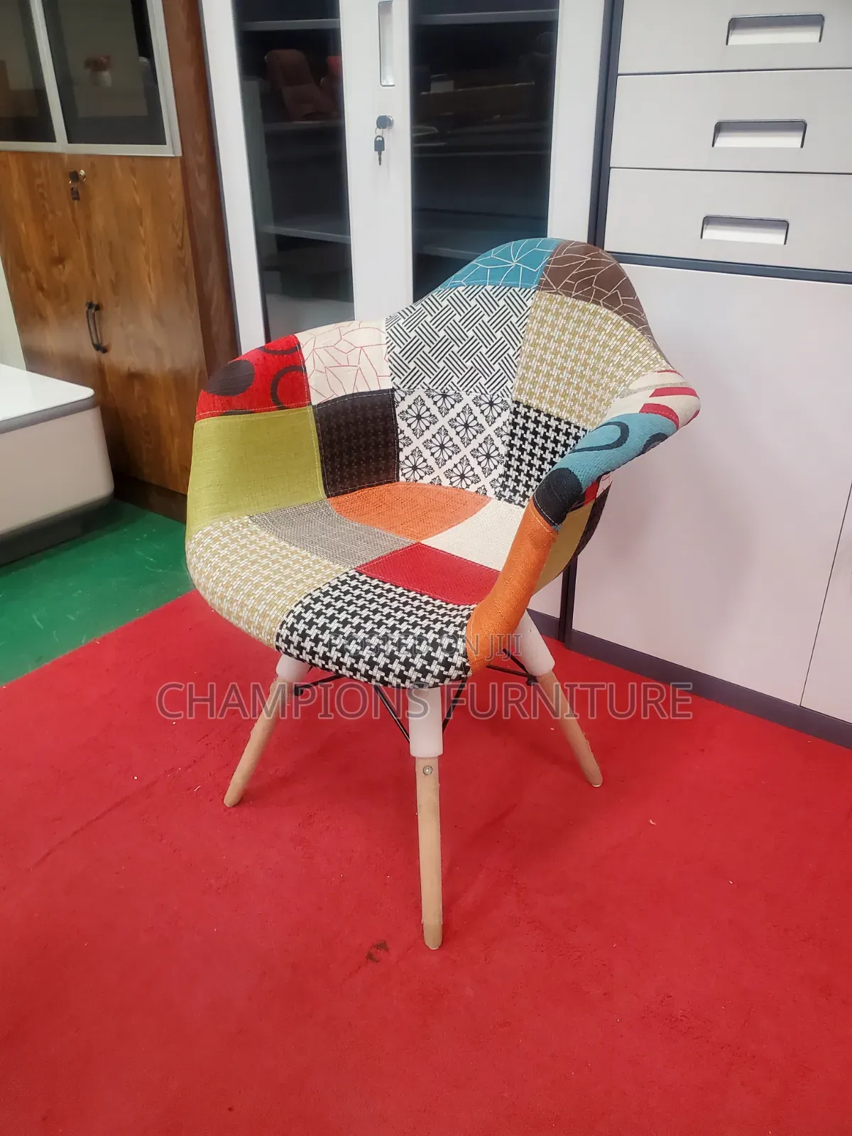 Patchwork Eames Accent Chair