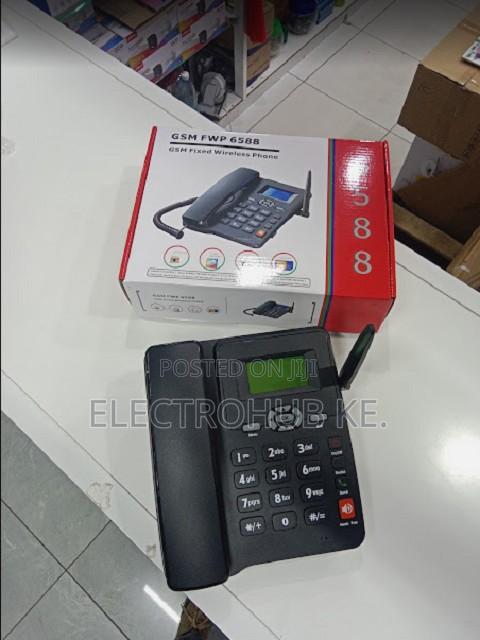 Fixed Wireless GSM Desk Phone 6588 Dual SIM Home Use - main view