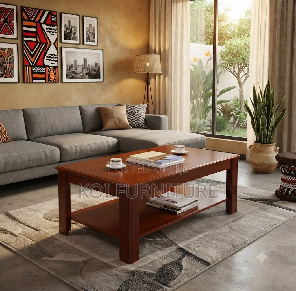 Coffee Table; Mahogany Prestidge Executive Home Office Coffee Table