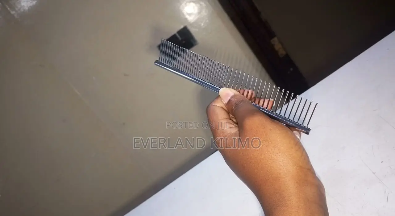 Stainless Steel Dual-Spaced Pet Grooming Comb - Dogs/Cats