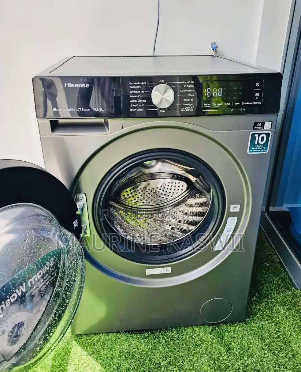 Hisense 10.5kg Wash Dry Washing Machine Wd3q1043bt-(10.5/6kg)