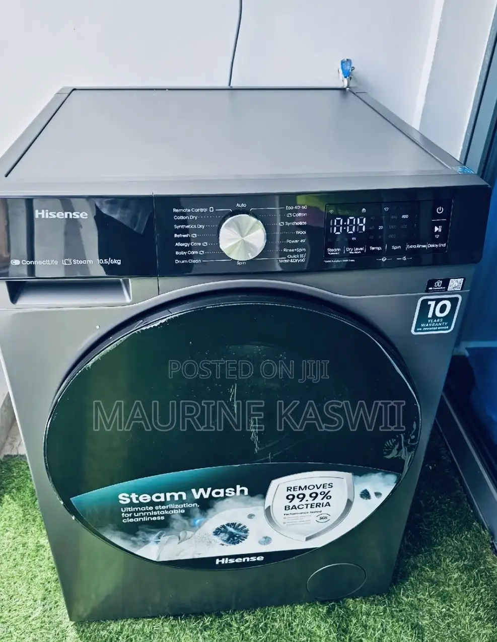 Hisense 10.5kg Wash Dry Washing Machine Wd3q1043bt-(10.5/6kg)