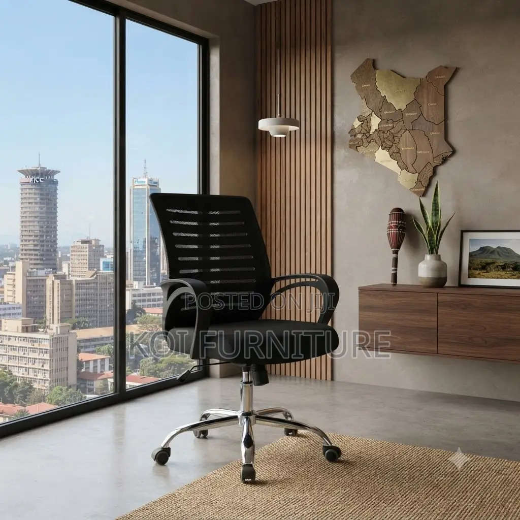 Office Chairs; Strong Mesh Office Chairs With Mid Back Support