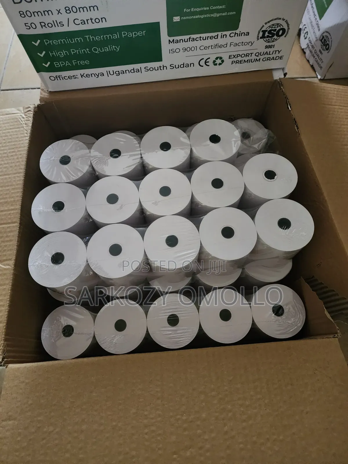 Premium 80×80mm Thermal Paper Rolls for POS Printers