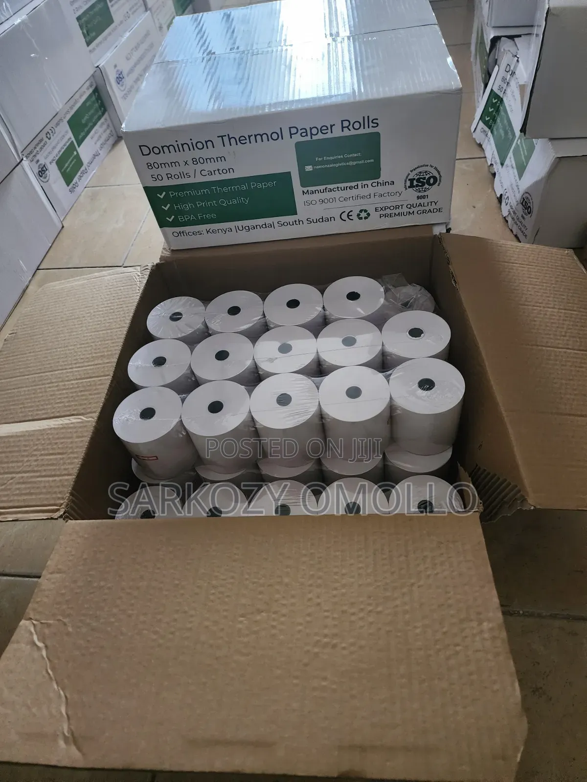 Premium 80×80mm Thermal Paper Rolls for POS Printers