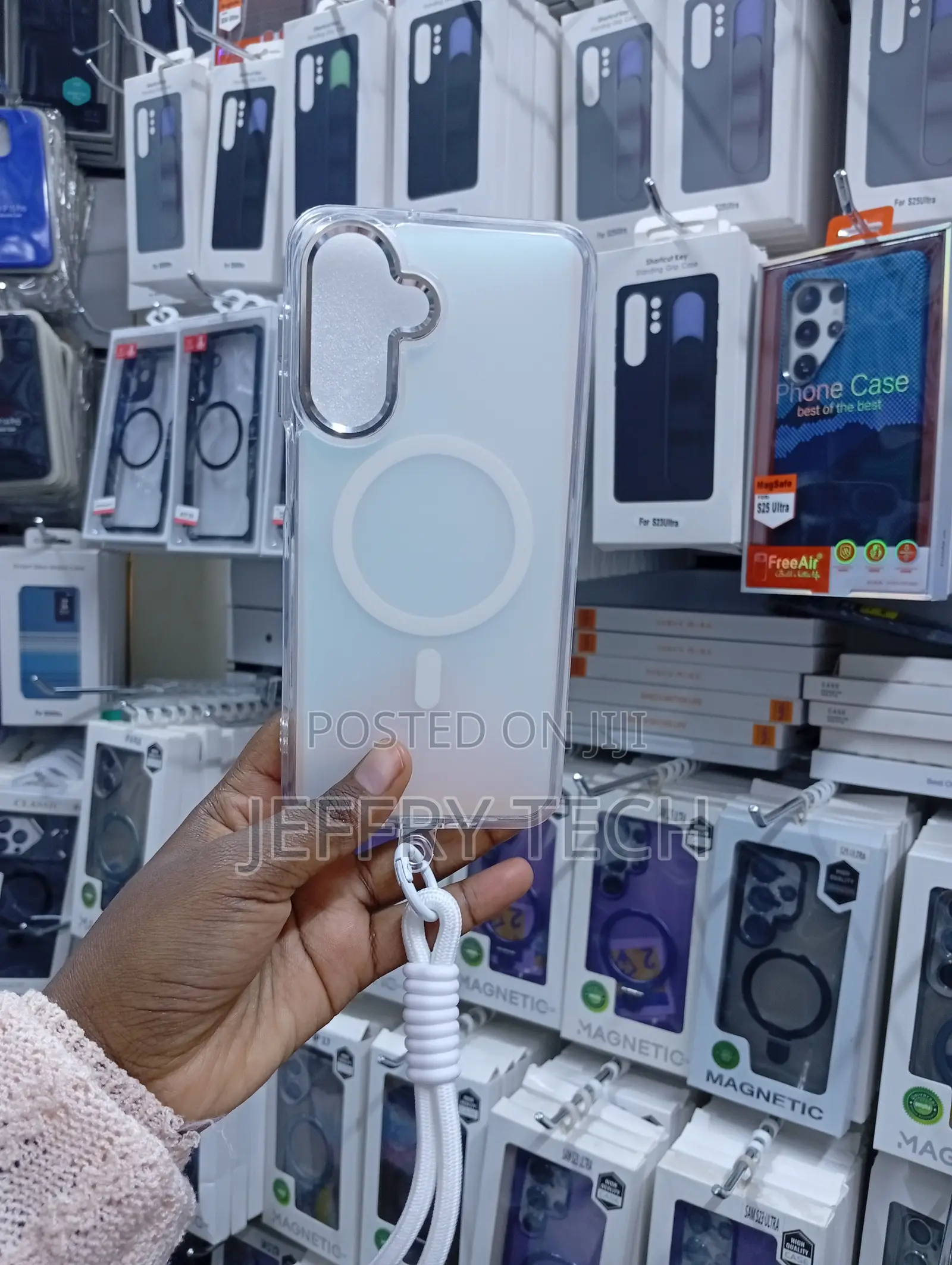 Samsung a-Series Frosted, Transparent Magnetic Phone Case