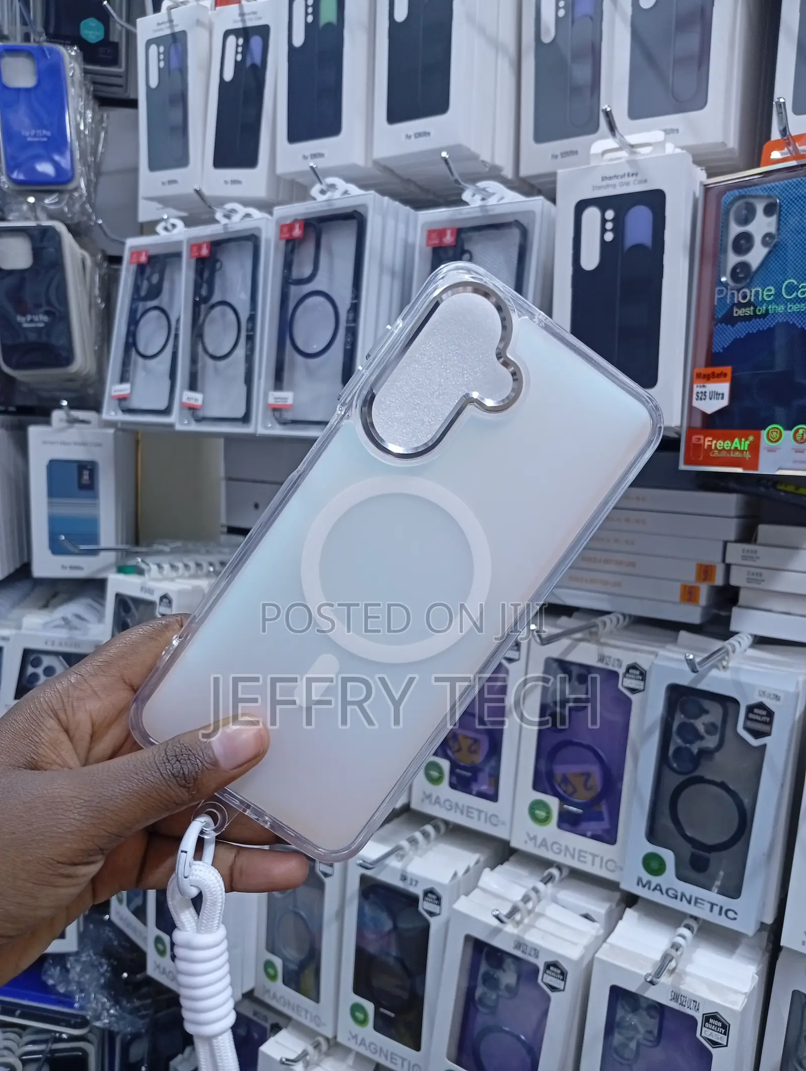 Samsung a-Series Frosted, Transparent Magnetic Phone Case