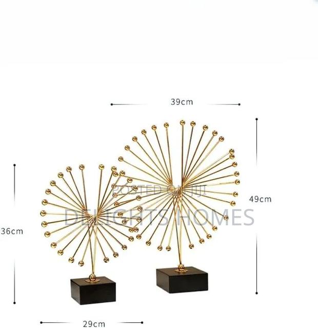 Executive Metal Abstract Spiked Sculpture _Haw - thumbnail 3