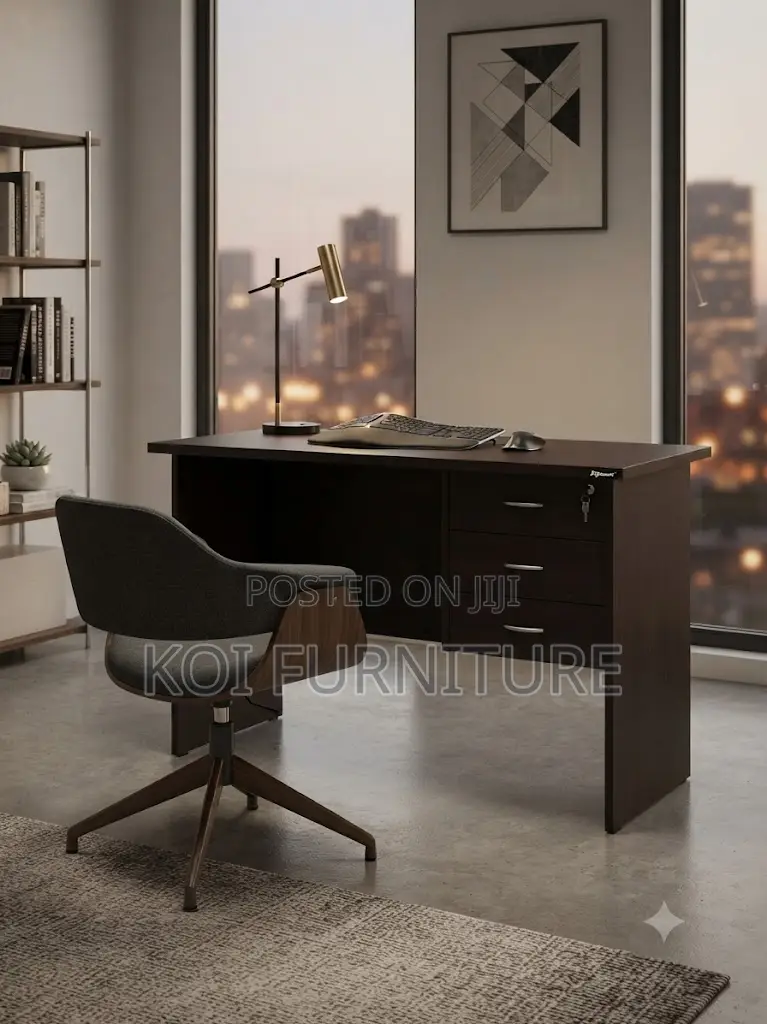 Office Desk; 1 Meter Home Office Clerical Style Gray Desks