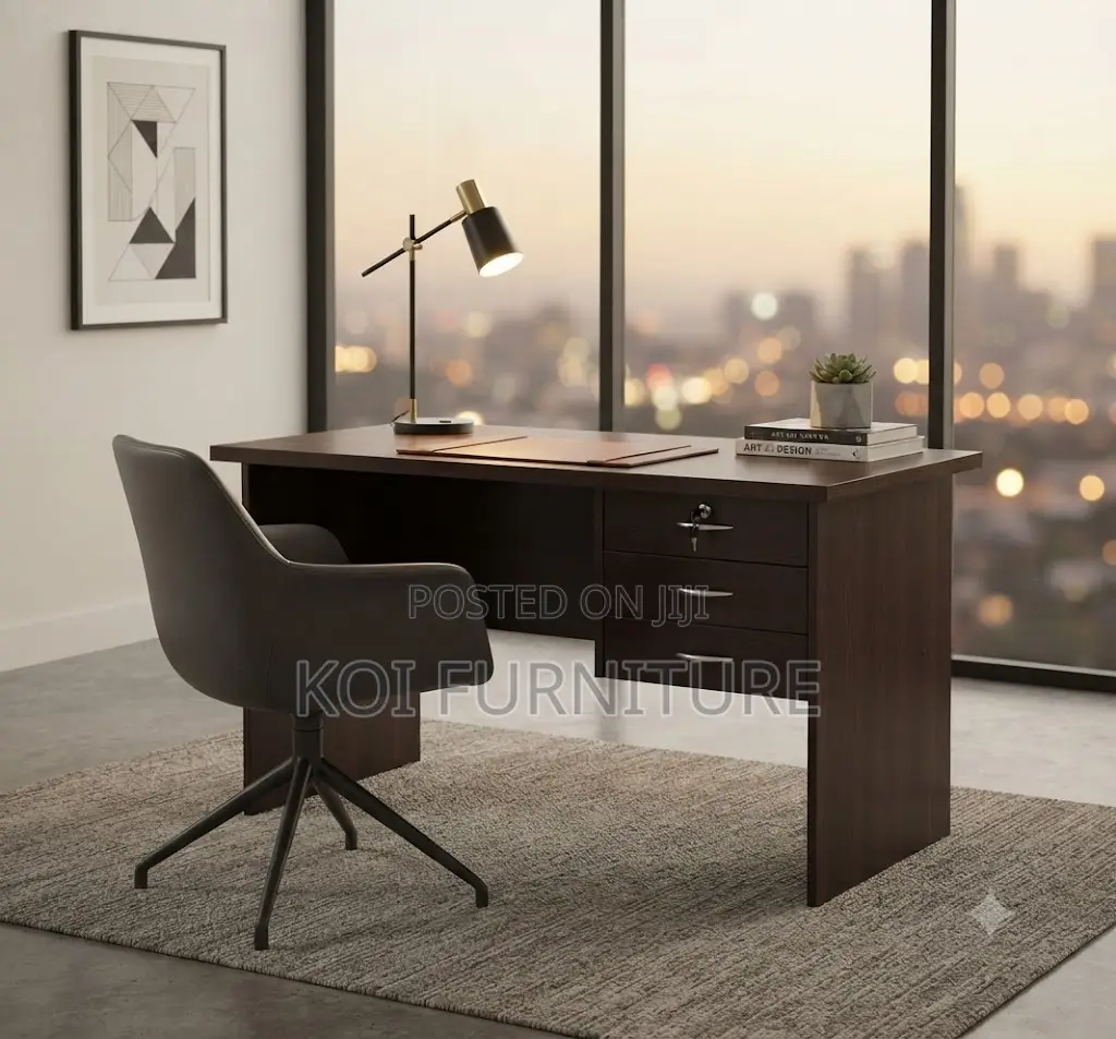 Office Desk; 1 Meter Home Office Clerical Style Gray Desks