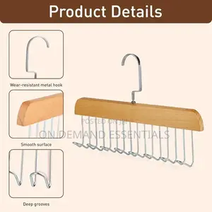 8 Hook Solid Wood Bra Hanger/Multipurpose Hanger