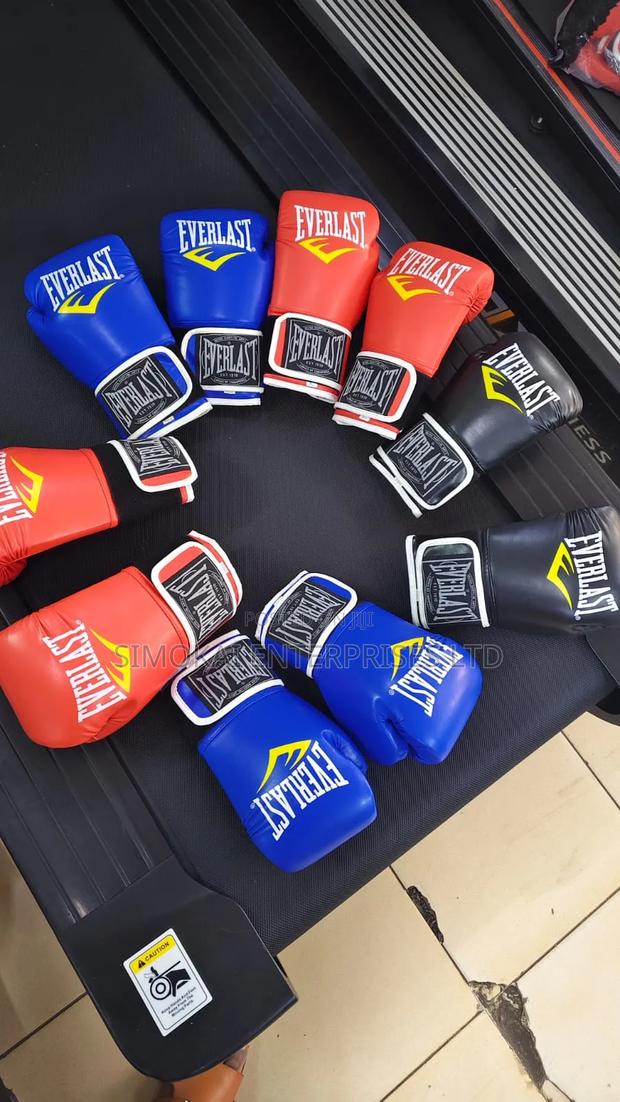 Everlast Boxing Gloves 8 10oz Blue, Red Black