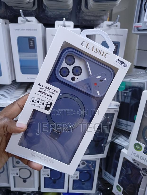iPhone 13 Pro Max Blue 2-in-1 Armor Magnetic Case - thumbnail 2