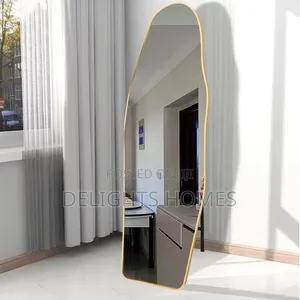 40*150cm Unbreakable Modern Wavy Full-Length Mirror_dav