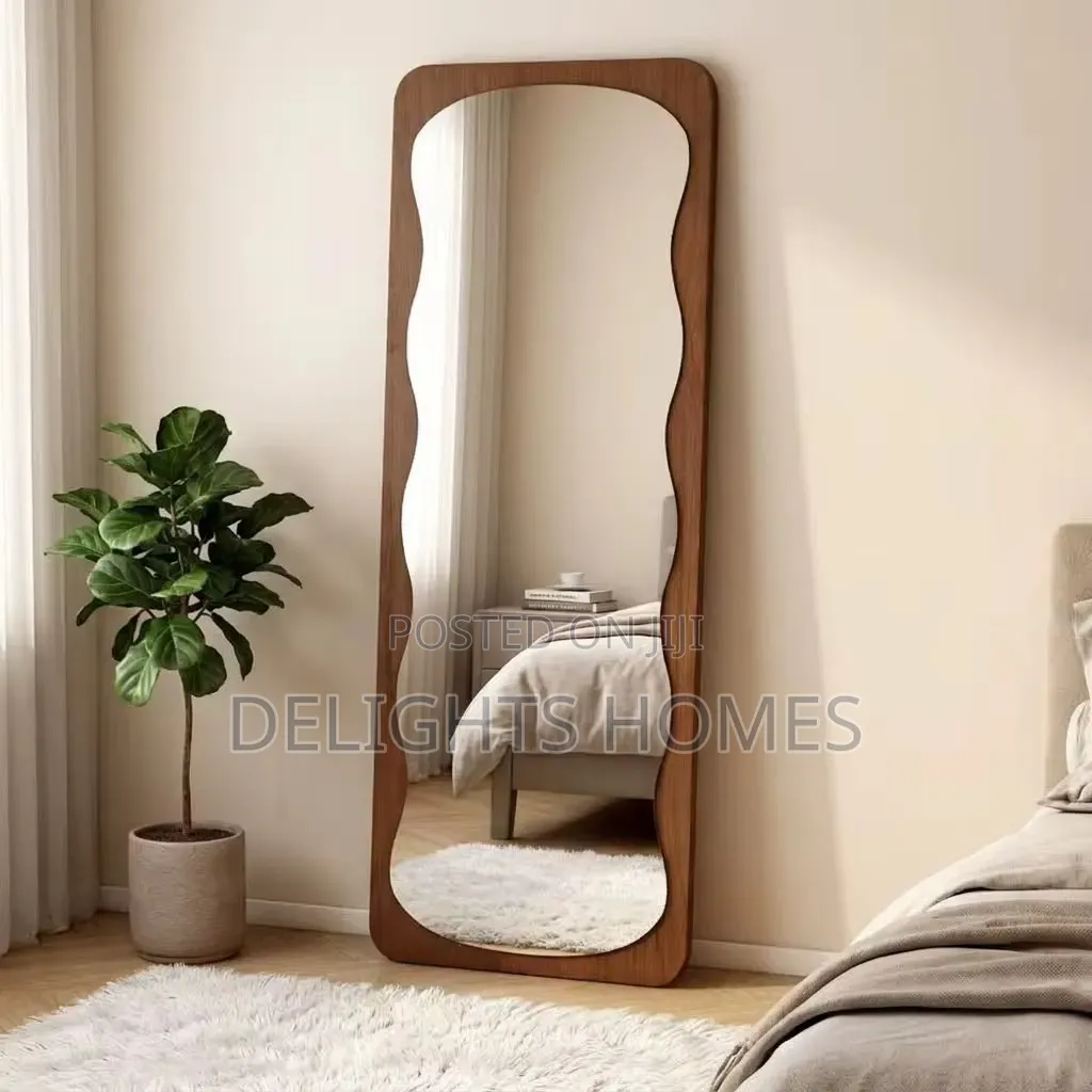 40*150cm Unbreakable Modern Wavy Full-Length Mirror_dav