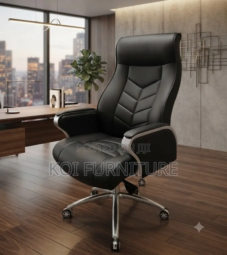 Office Chairs; Executive CEOs High Back Office Leather Chair